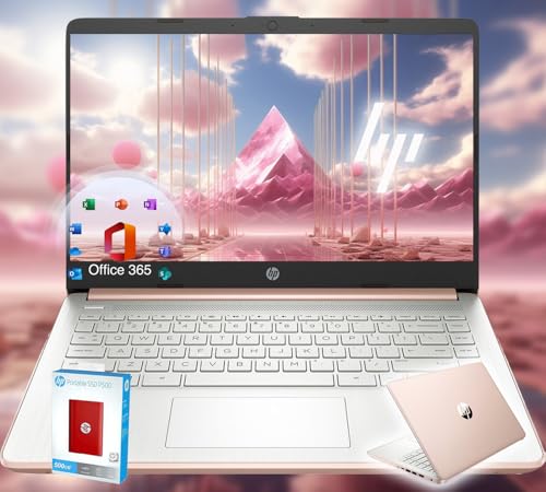 HP 14 Ultrabook • Intel 4-Core CPU • Back to School Limited Edition with Microsoft 365 • 32GB RAM • 1600GB Storage (64GB OnBoard withHP 512GB P500