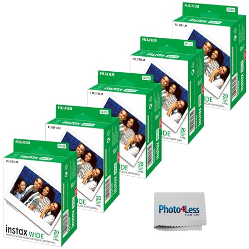Fujifilm Instax Wide Instant Film Twin Pack (100 Sheets), Value Pack