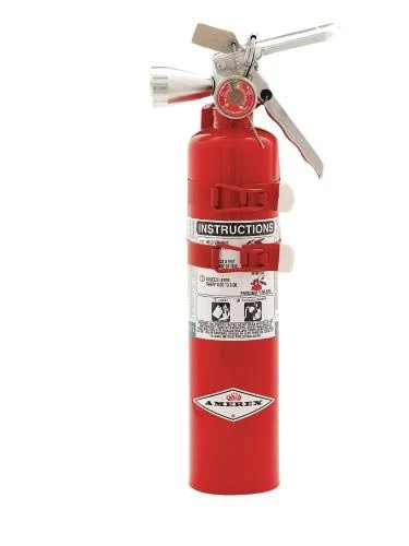 Amerex B385TS Fire Extinguisher, 2B:C, Halotron, 2.5 lb
