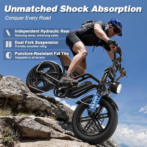 VARUN Electric Bike Peak 750W - 65+ Miles Long Range Electric Bike for Adults - Reaches 25MPH, 48V 13Ah Battery, Full Suspension