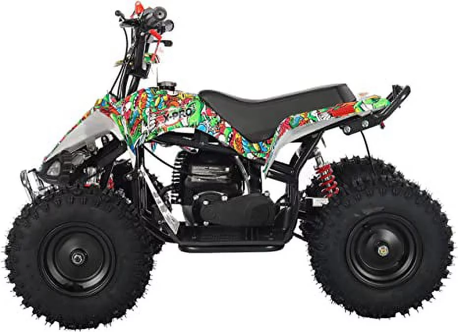 X-Pro Brand New Thunder 40cc Mini Gas ATV for Kid with 4 Stroke Pull Start, Disc Brake 6" Tires