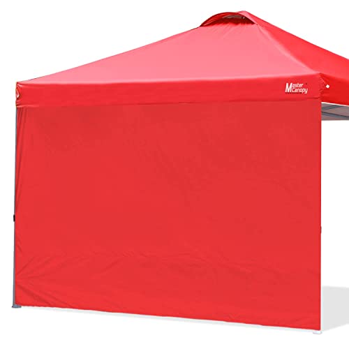 MASTERCANOPY Durable Pop-up Canopy Tent with 1 Sidewall (10'x10',White)