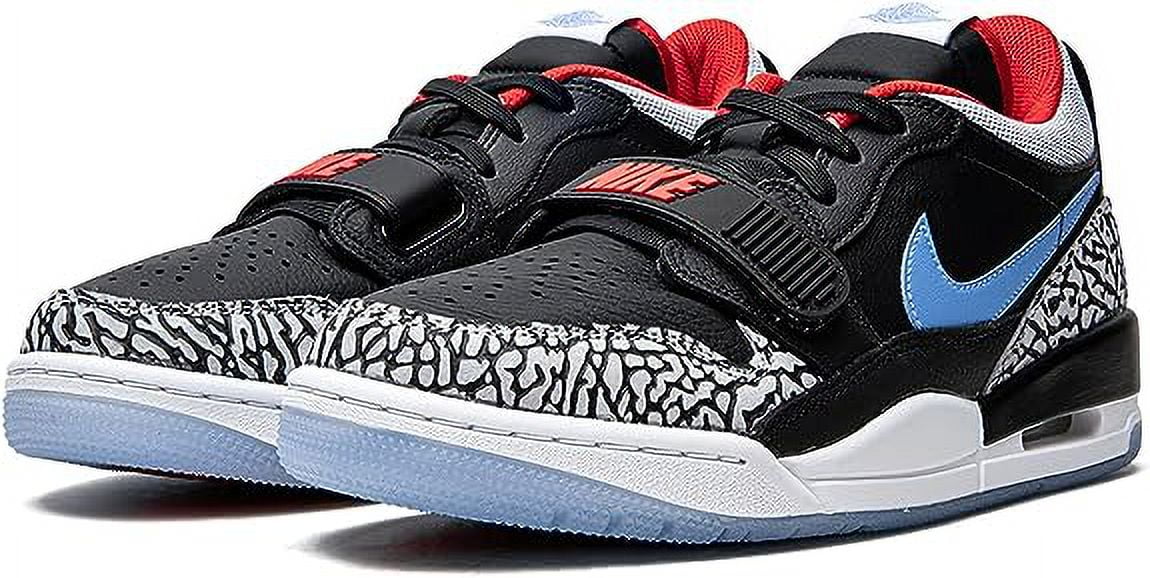 Men's Air Jordan Legacy 312 Low Black/Wolf Grey-Valor Blue (CD7069 004) - 8