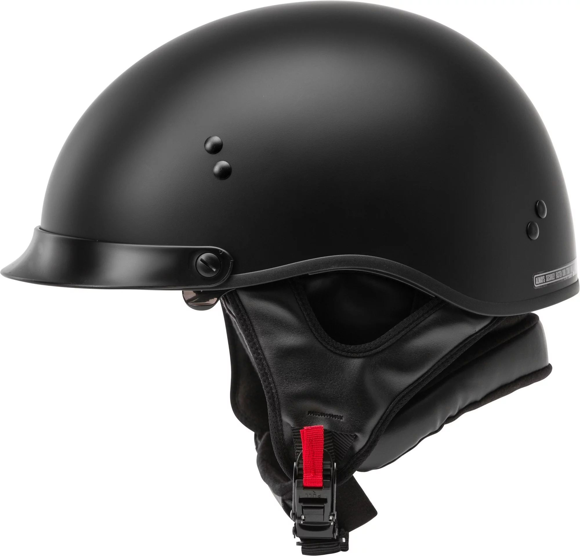 GMAX HH-65 Half Helmet - Full Dressed Matte Black