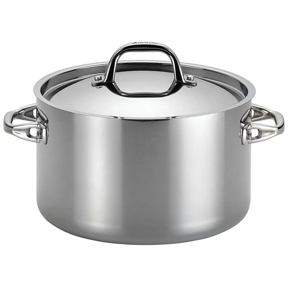 Anolon 30822 Tri-Ply Stainless 12-Piece Cookware Set