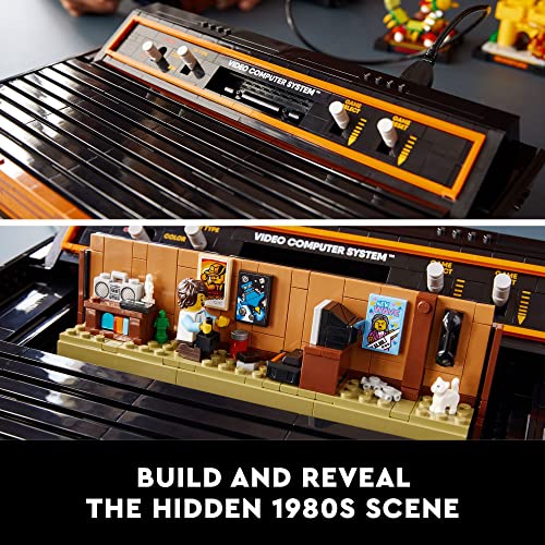 LEGO Icons Atari 2600 Building Set 10306 - Retro Video Game Console and Gaming Cartridge Replicas, Featuring Minifigure and Joystick