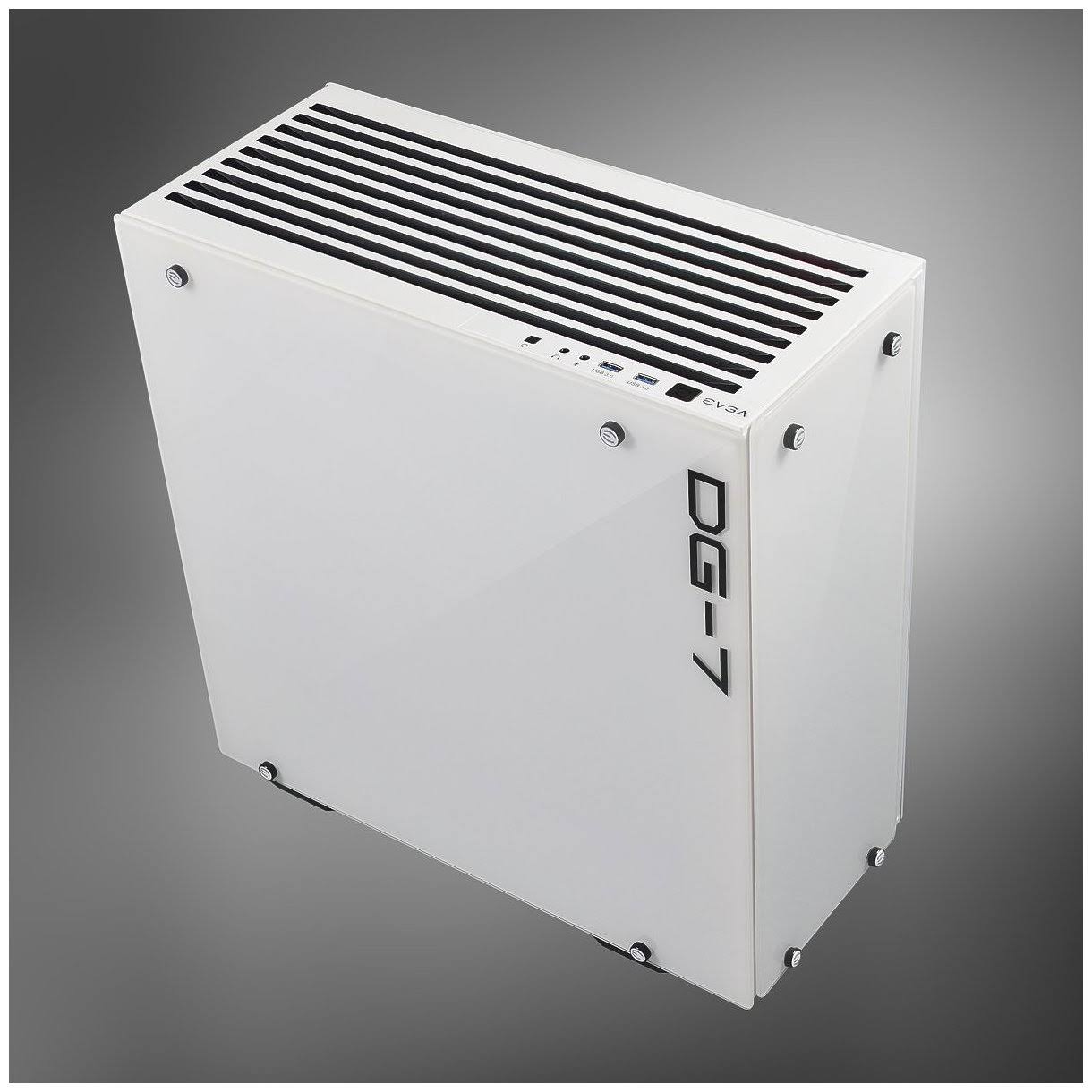 EVGA Dg-75 Alpine White Mid-Tower, 2 Sides of Tempered Glass, Gaming Case (156-F1-2022-KR)