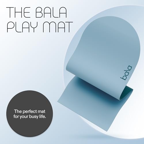 Bala Yoga Mat for Home Gym - Non Slip Exercise Mat for Home Workout, Stretching, Pilates, Aerobics & Floor & Fitness Work Out - Indoor Exercising Mat