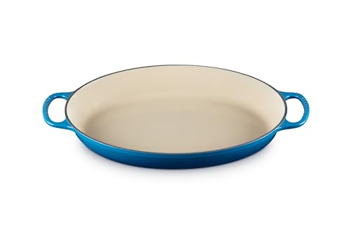 Le Creuset Enameled Cast Iron Signature Oval Baker, 3qt. Sea Salt