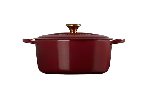 Le Creuset Enameled Cast Iron Signature Round Dutch Oven, 5.5 qt., Cerise