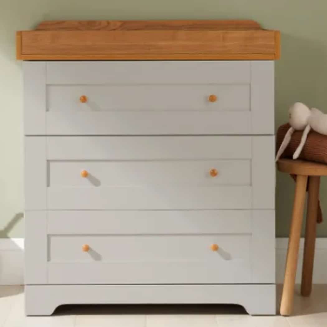 Tutti Bambini Rio 4 Piece Nursery Room Set – Dove Grey Oak