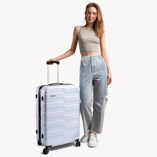 Luggage Sets 3 Piece (3-YEARS VIP SERVICE) Hardside Expandable Ultra Durable 100% PC Lightweight Carry On Travel Suitcase Set with TSA Lock Spinner