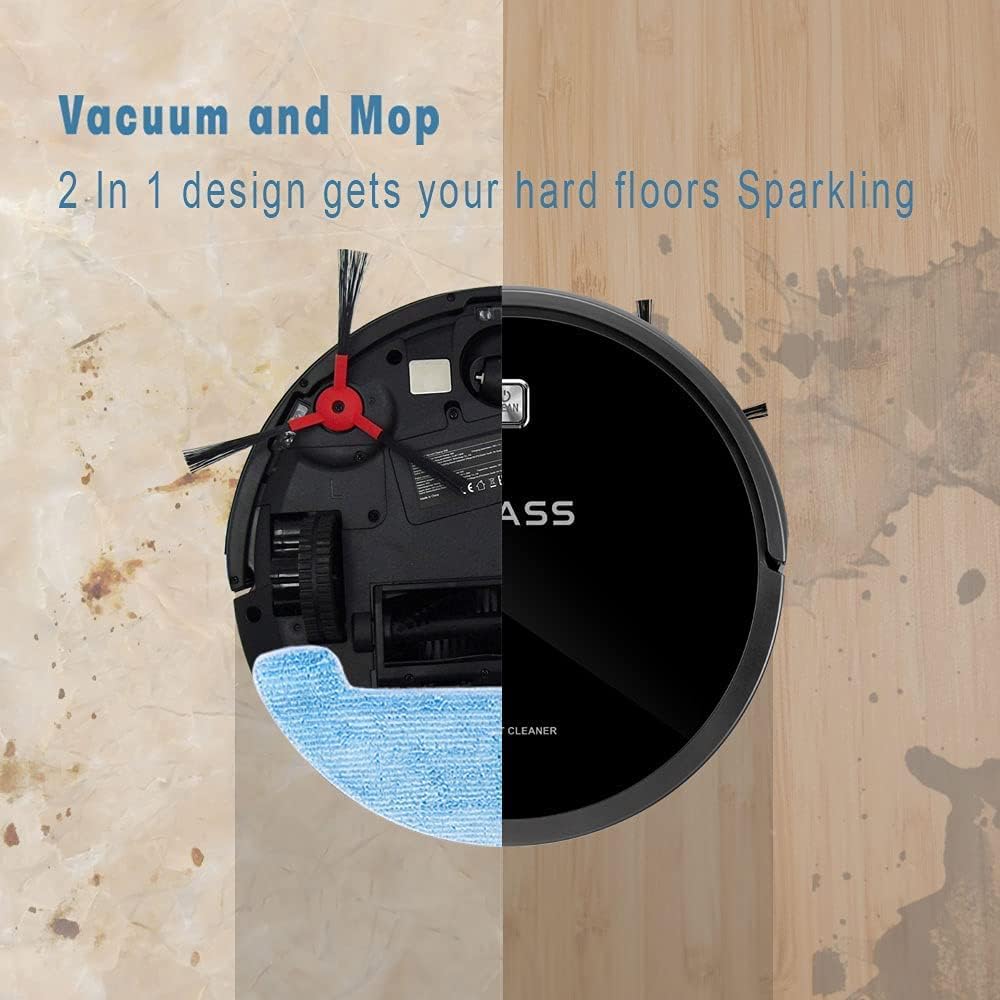 IMASS Robot Vacuum and Mop, Smart Path Planning Robot Vacuum Cleaner, 2600Pa High Suction and Self-Charging, Robot Vacuum Supports Alexa