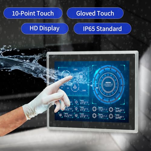 17 inch Android 11 Industrial Embedded Interactive Touchscreen Monitor, Capacitive Multi-Touch Tablet with Front IP65 Monitor, RAM 4G & ROM 32G