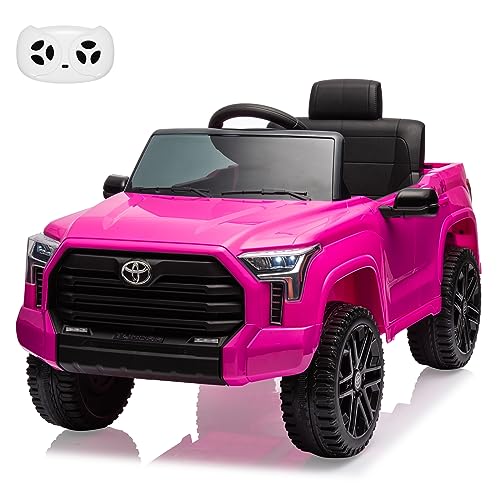 IDEALHOUSE Electric Car for Kids, 12v Ride on Truck Car, Ride-on Toys for Boys/Girls, Off-Road Kids Pickup Car with Remote Control, Spring Suspension