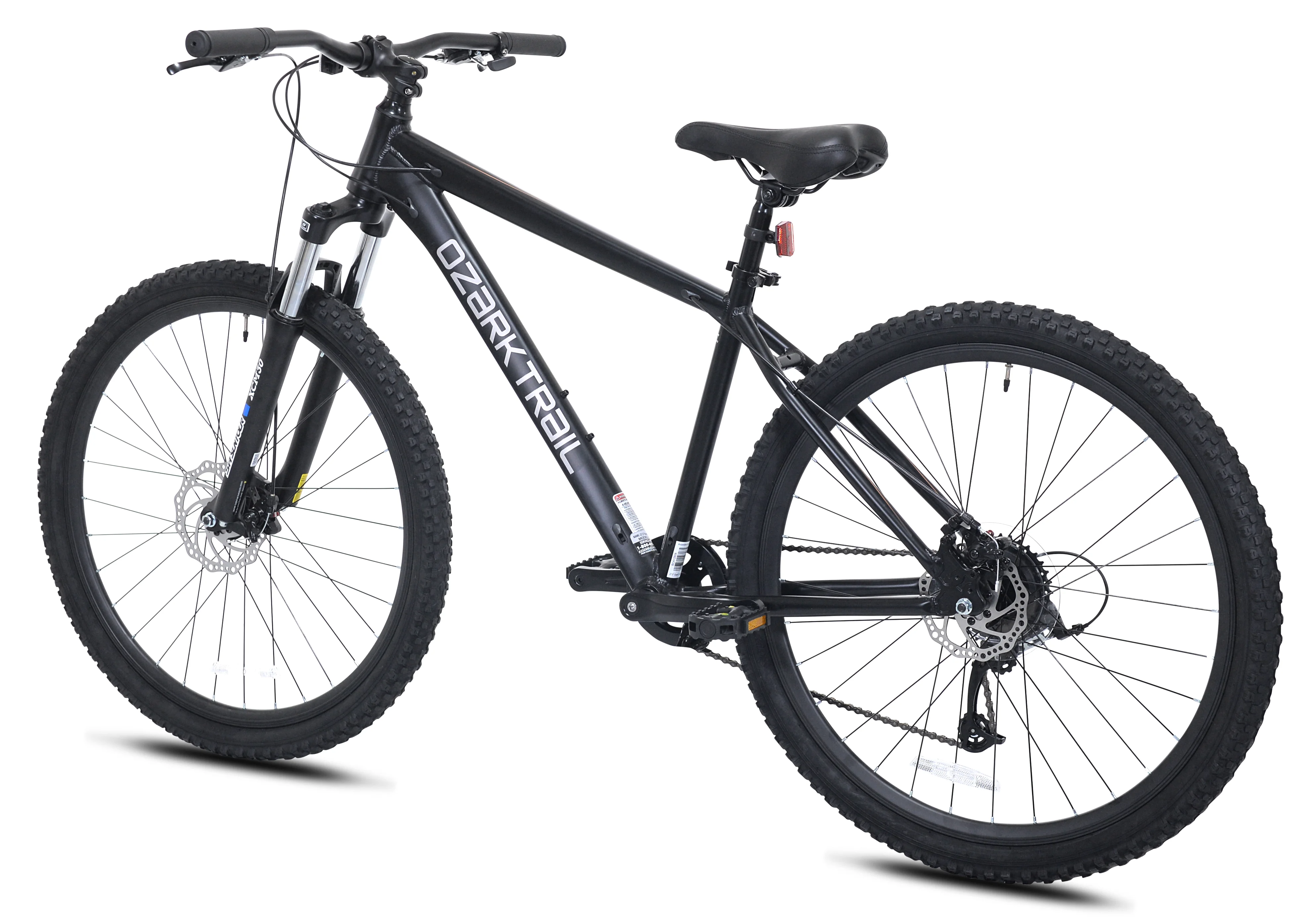 Ozark Trail 27.5 Vibe Mountain Bike, Medium Frame, Black, Adult, Unisex