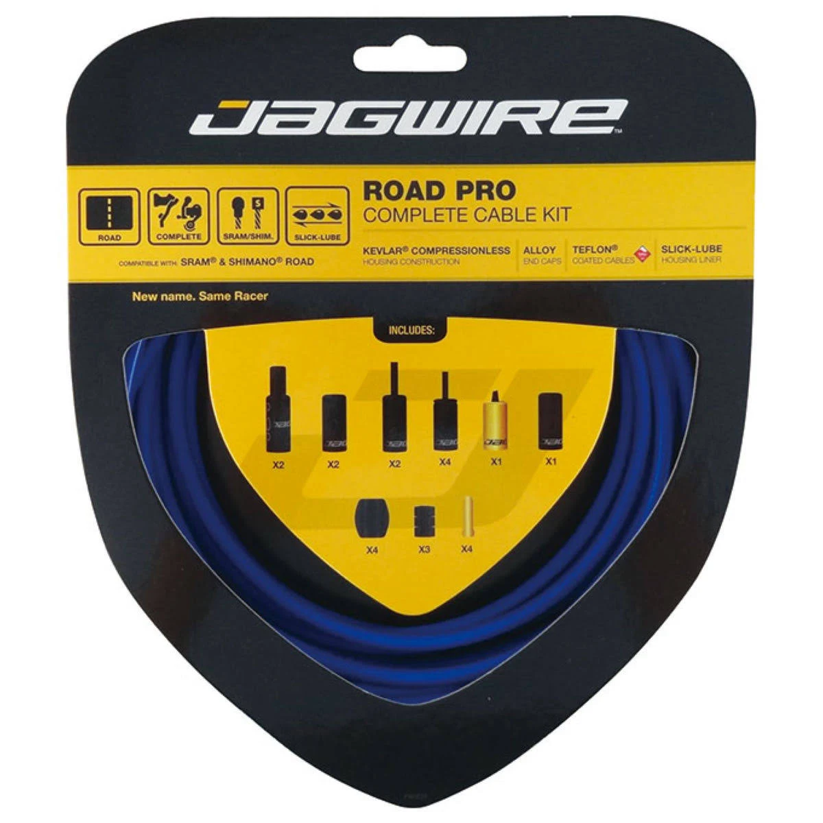 Jagwire Road Pro Complete Brake and Shift Cable Kit Carbon - Silver