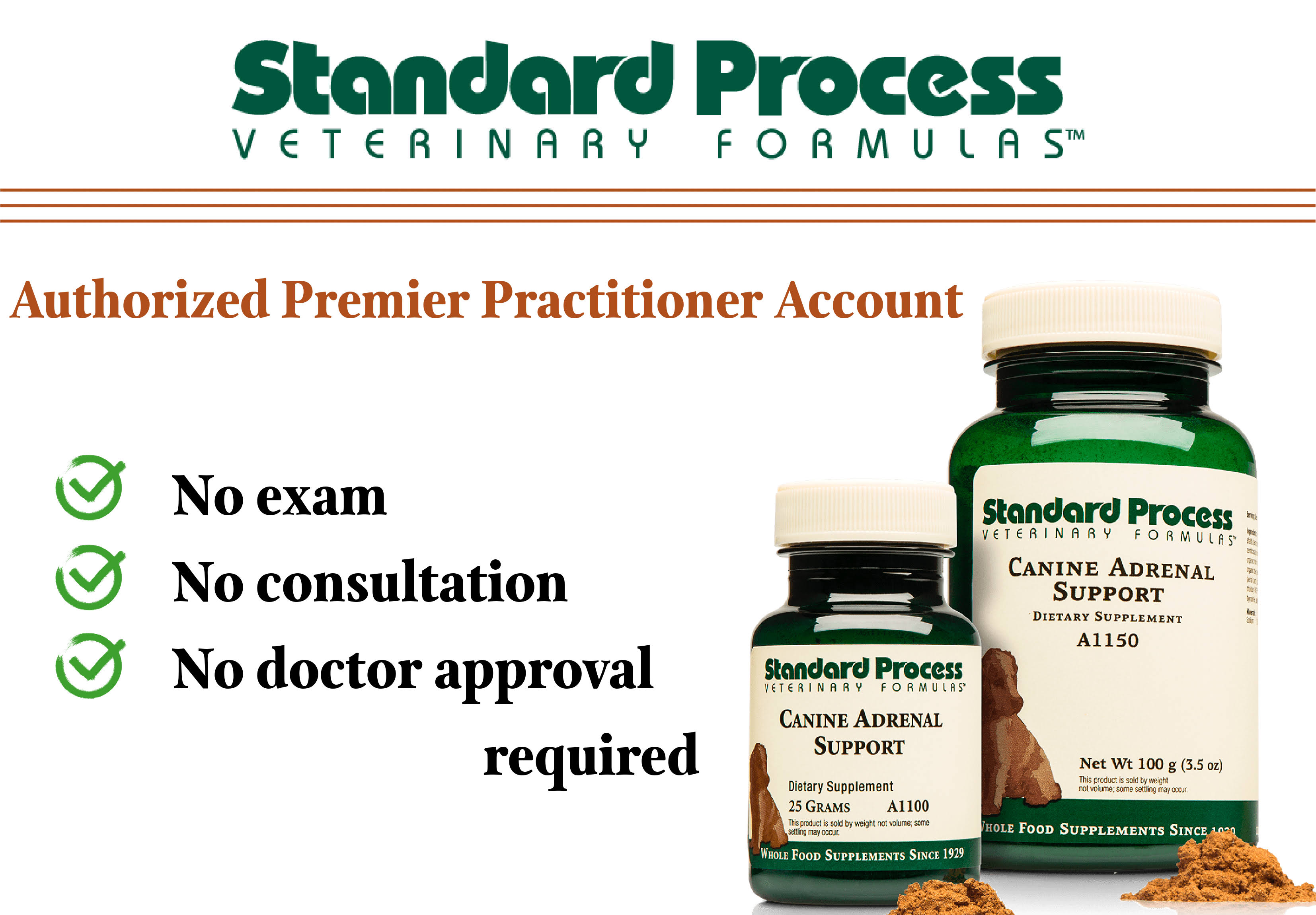 Standard Process Canine Adrenal Support 100 Grams