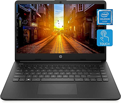 HP Stream 14inch HD Touchscreen Display, Intel Celeron N4020 Dual-Core Processor, 4GB DDR4 Memory, 128GB Storage(64GB eMMC+64GB Card),Webcam