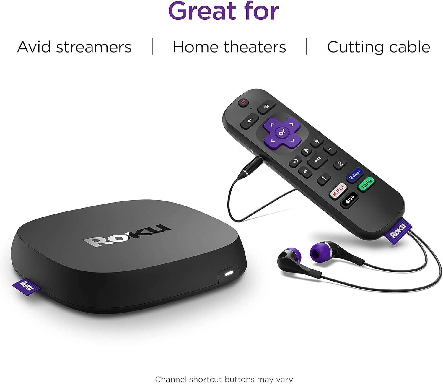 Roku Ultra | Streaming Device HD/4K/HDR/Dolby Vision with Dolby Atmos, Bluetooth Streaming