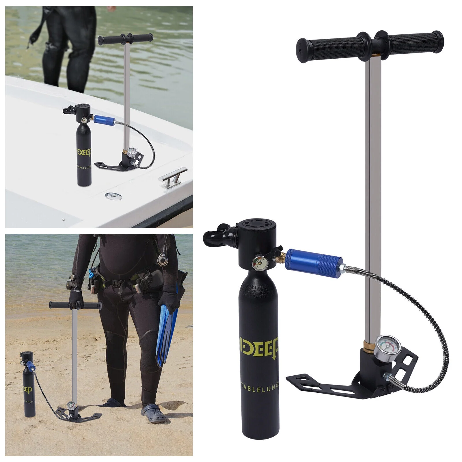 Miumaeov Mini Portable Scuba Tank Oxygen Cylinder Diving Gear Equipment High Pressure Air Pump Underwater Breathing Cylinder