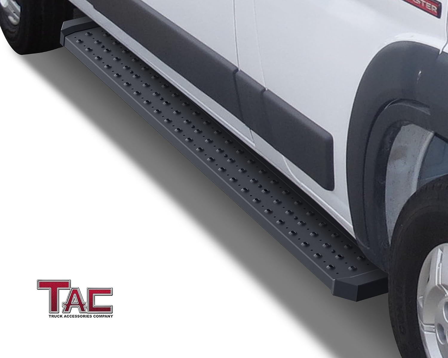 TAC 6.5” Rattler Steel Running Boards Fit 2014-2022 RAM Promaster Van 136”/159” Wheel Base (Full Size) Utility Black Side Step Nerf Bars Side Bars