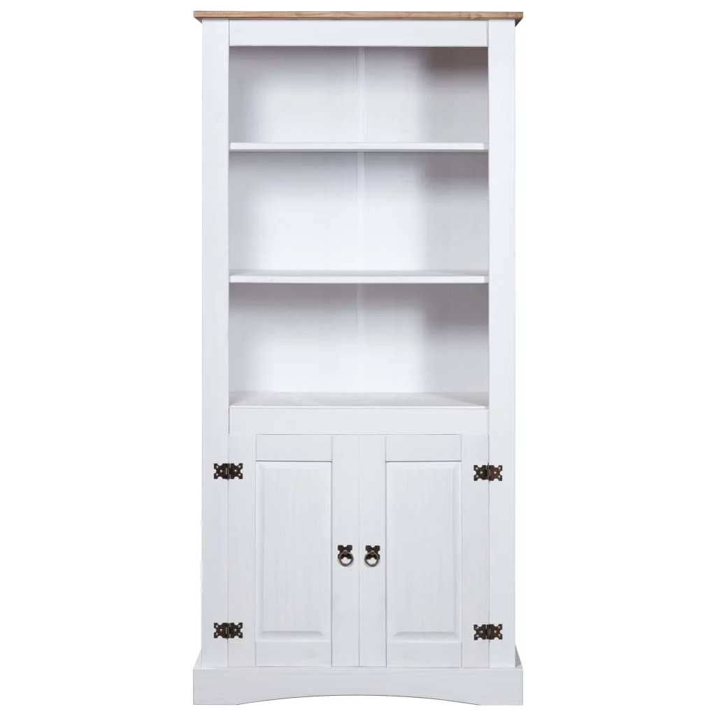 Walmeck Cupboard Mexican Pine Corona White 31.5"x15.7"x66.9"