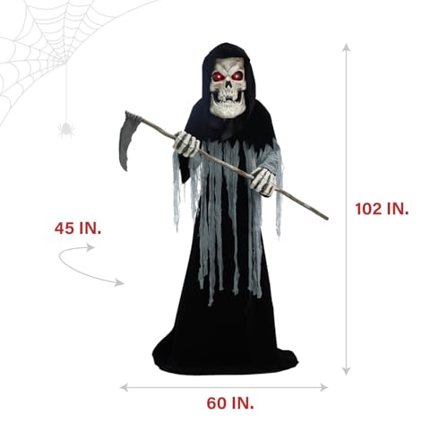 Haunted Hill Farm Motion-Activated 7.5-Ft. Tall Smoldering Ghoul