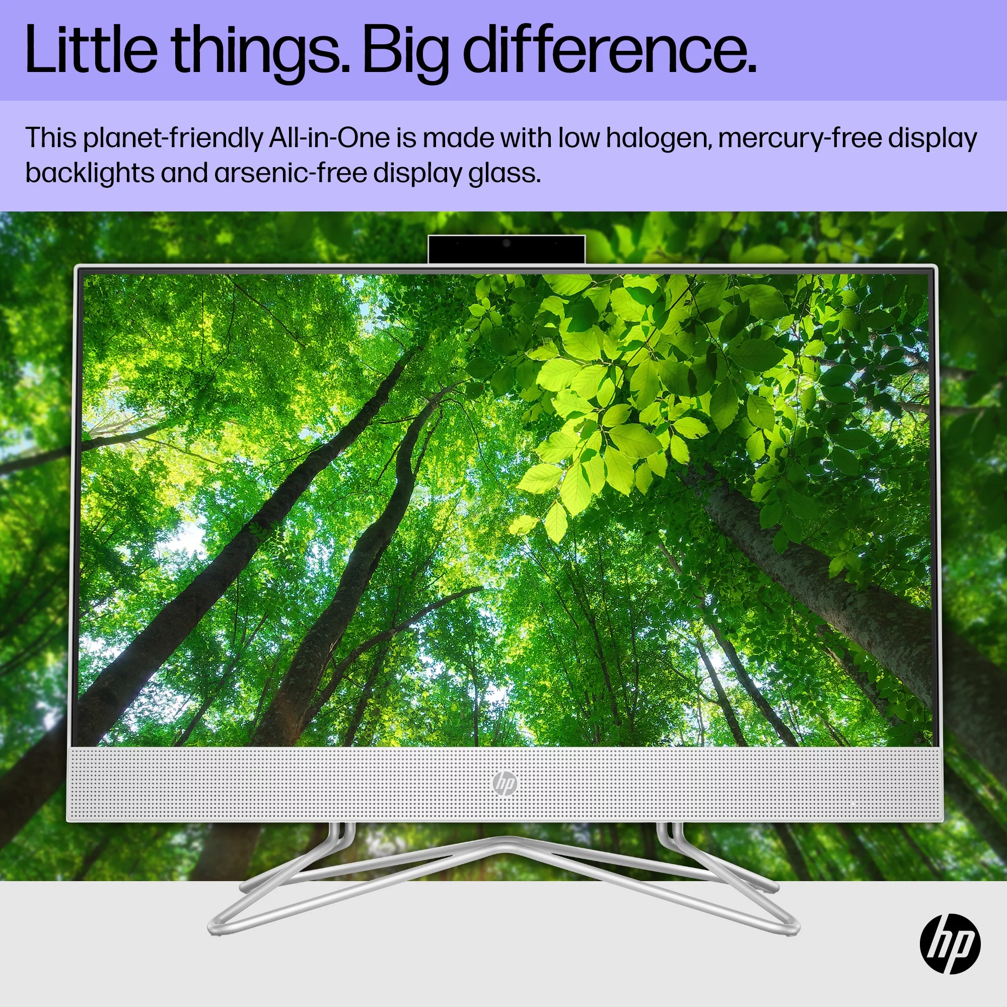 HP 23.8" Touch FHD All-in-One PC, Intel Core i3-1115G4, 8GB SDRAM, 256GB SSD, Snow White, Windows 11 Home, 24-df1053w