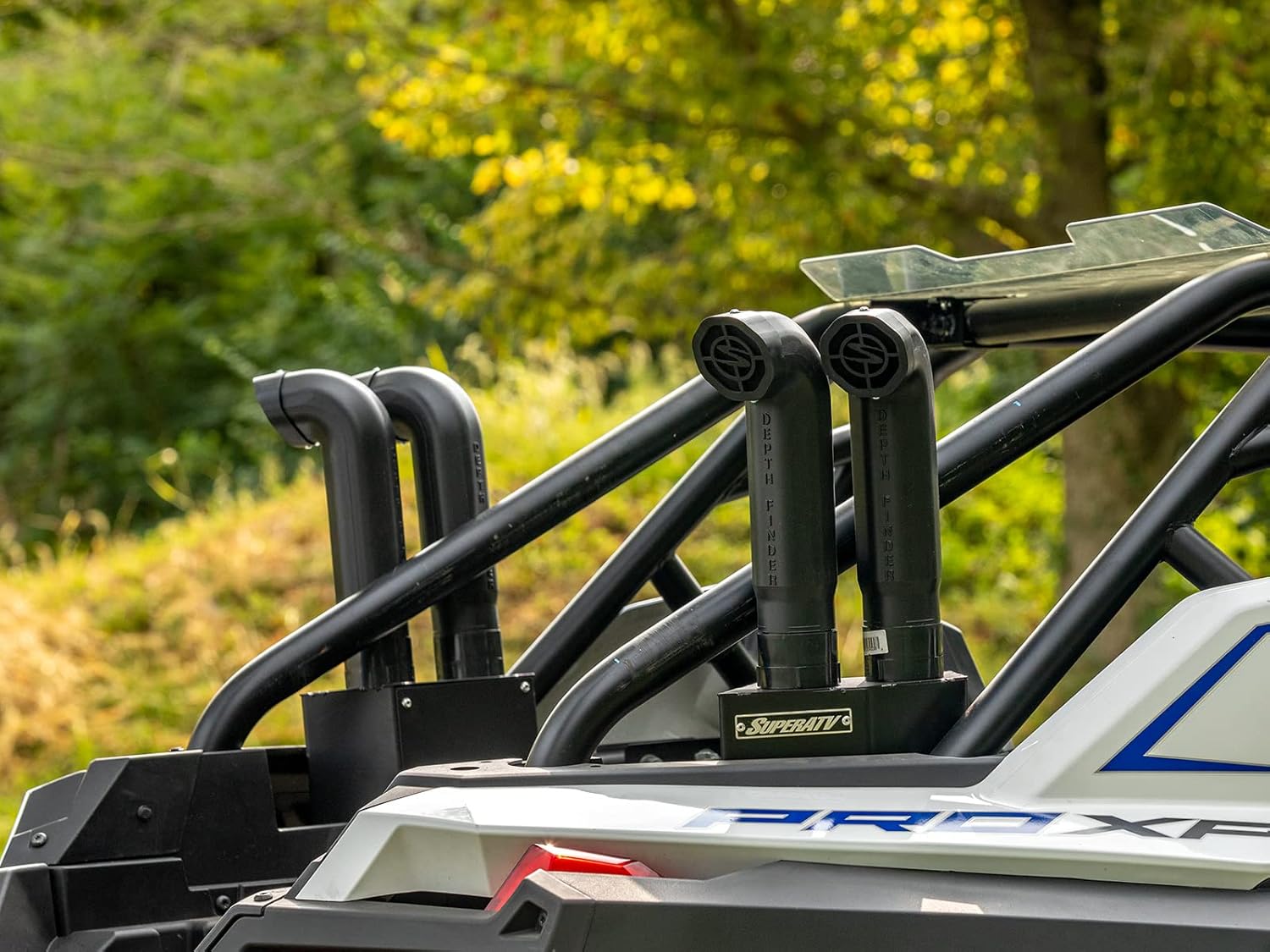SuperATV Depth Finder Snorkel Kit for 2020+ Polaris RZR PRO XP | Includes Closed-Cell Silicone Sponge Gaskets | Raises Air Intake to Keep Water Out