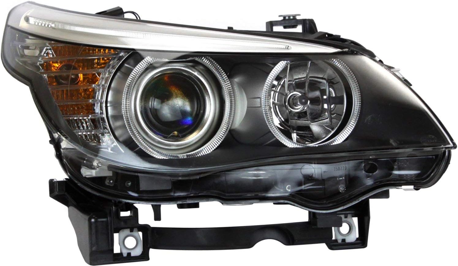 Garage-Pro Headlight Assembly Compatible with 2008-2010 BMW 528i 535i M5 550i Halogen, SedanWagon, Set of 2, Driver and Passenger Side, Clear Lens