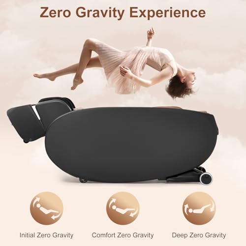 FDW Shiatsu Massage Chairs Full Body and Recliner Zero Gravity Massage Chair Electric with Built-in Heart Foot Roller Air Massage Easy to Move for
