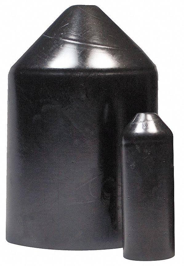 Raychem Esc-3/a (B40) Heat Shrink End Cap,1.38 in Id,pk40