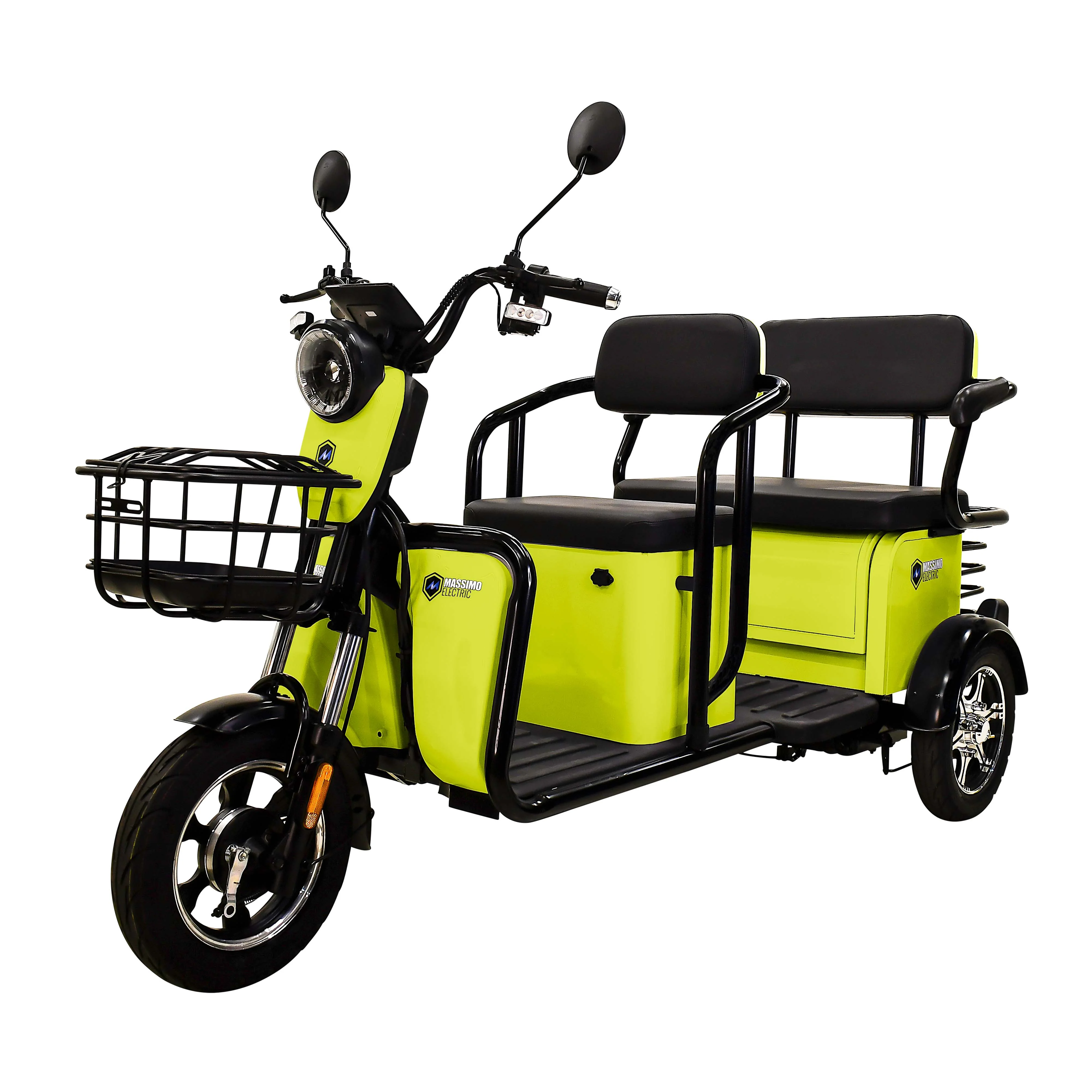 MASSIMO MOTOR MGC 800W (Scooter) with Front and Back Storage (Lime) - Curated Treasures Market