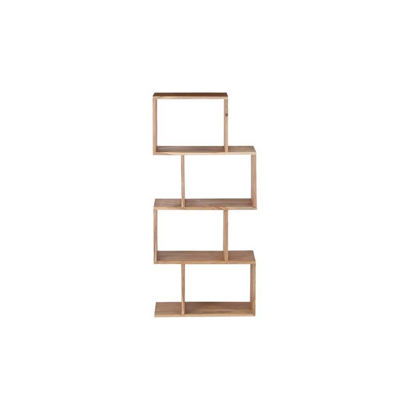 Hawthorne Collections Portola Solid Acacia Wood Bookcase - Natural