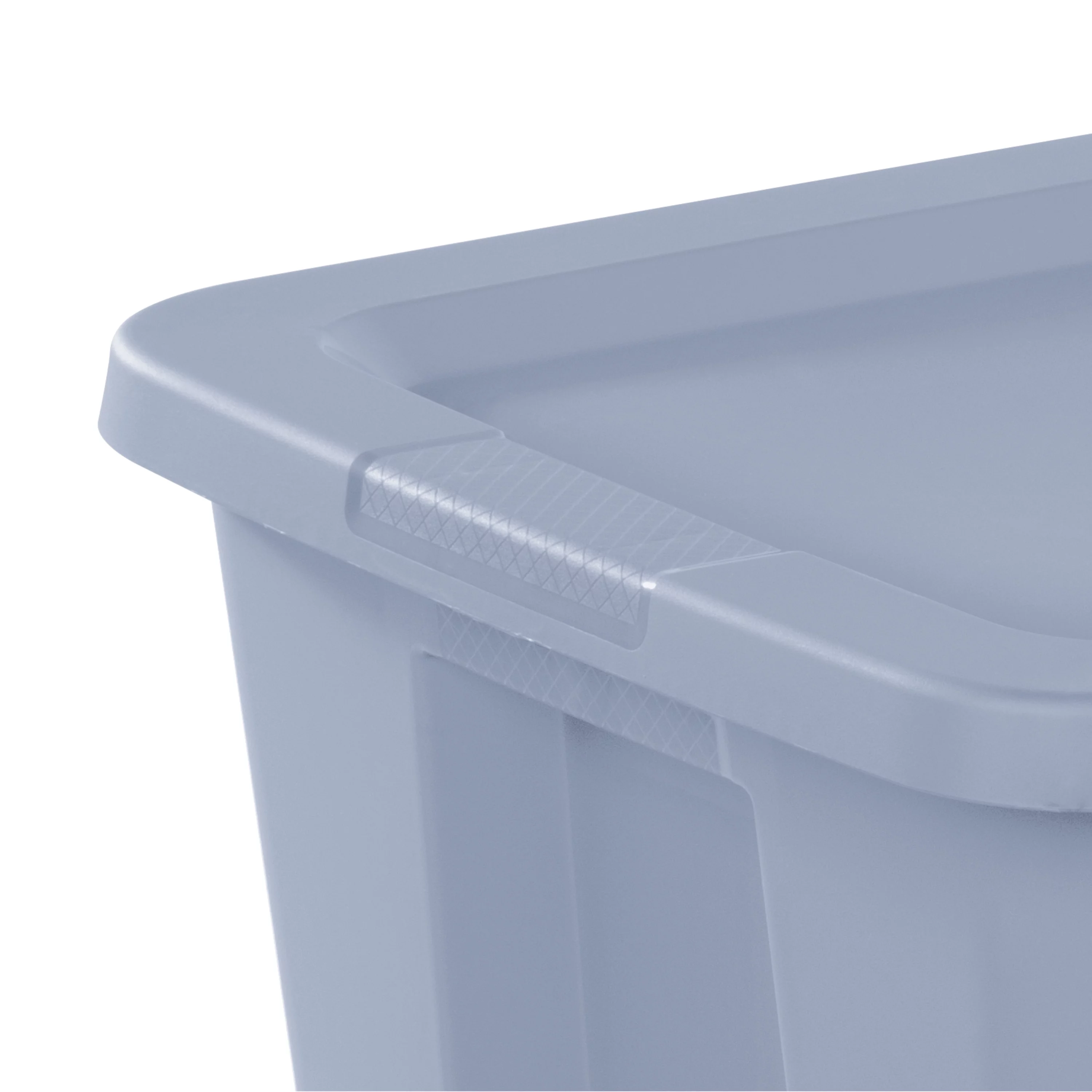Sterilite 18 Gallon Tote Box Plastic, Gray, Set of 8