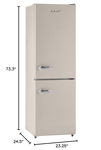 iio 11 Cu. Ft. Retro Refrigerator with Bottom Freezer