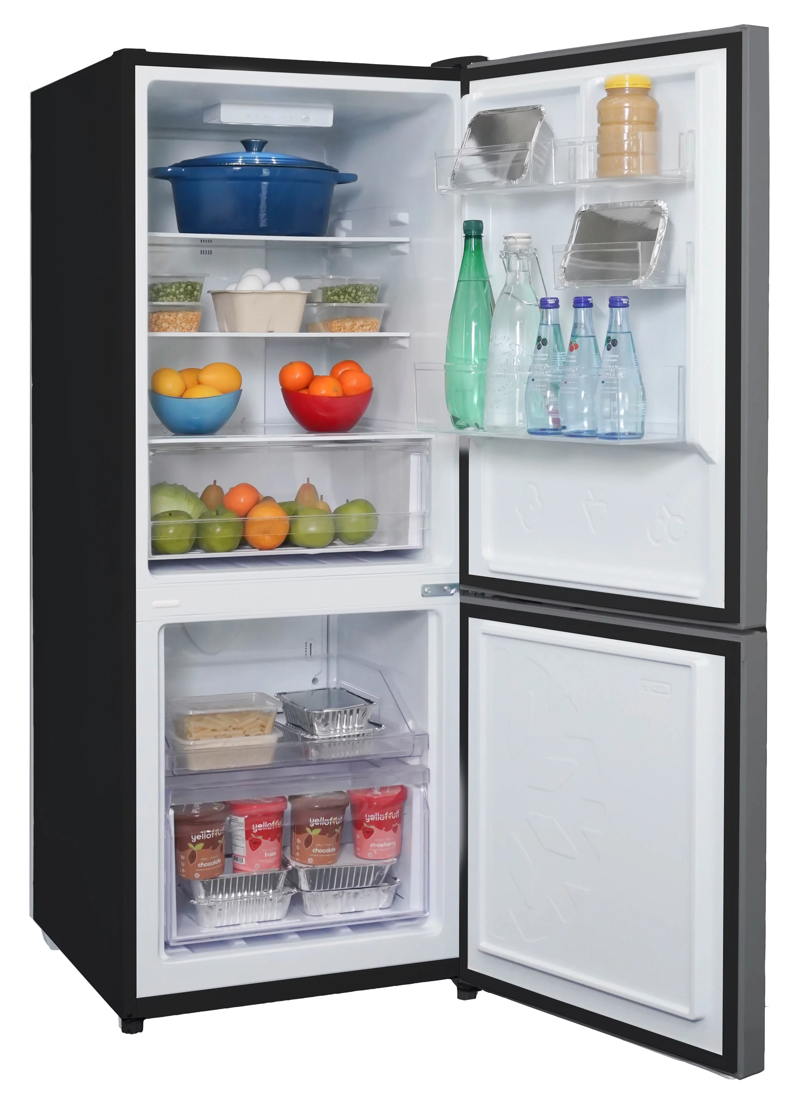 Danby DBMF100C1SLDB 10 Cu. ft. Compact Fridge Bottom Mount Freezer in Stainless Steel