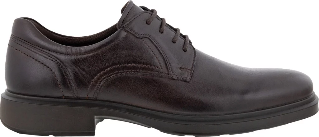 ECCO Men's Helsinki 2.0 Plain Toe Tie Mocha Leather - 500164-02178