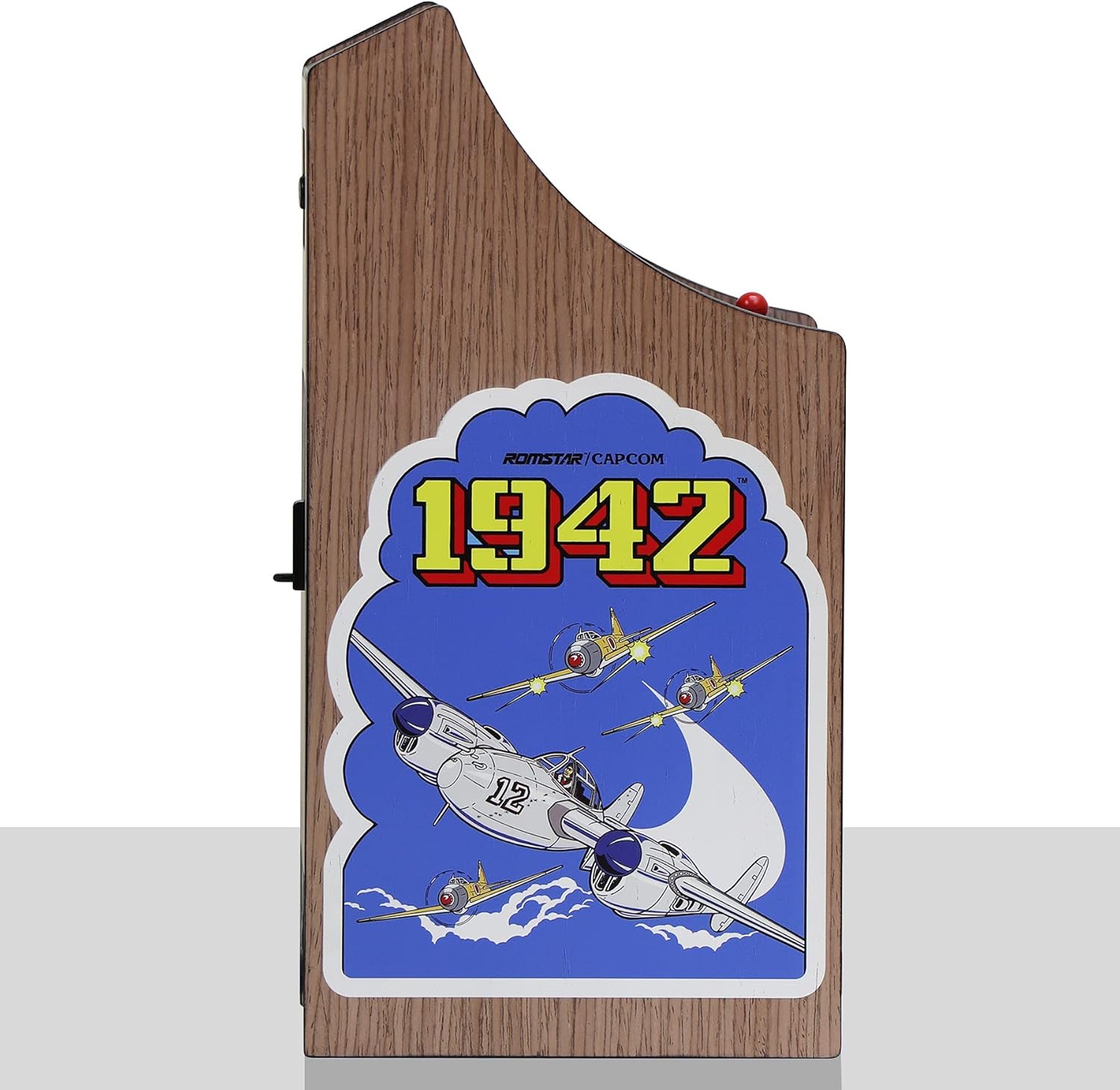 New Wave Toys 1942 x RepliCade Playable Video Game Arcade 10.4 Inch Lowboy Cabinet with Bonus 1943 Mini Arcade Stick