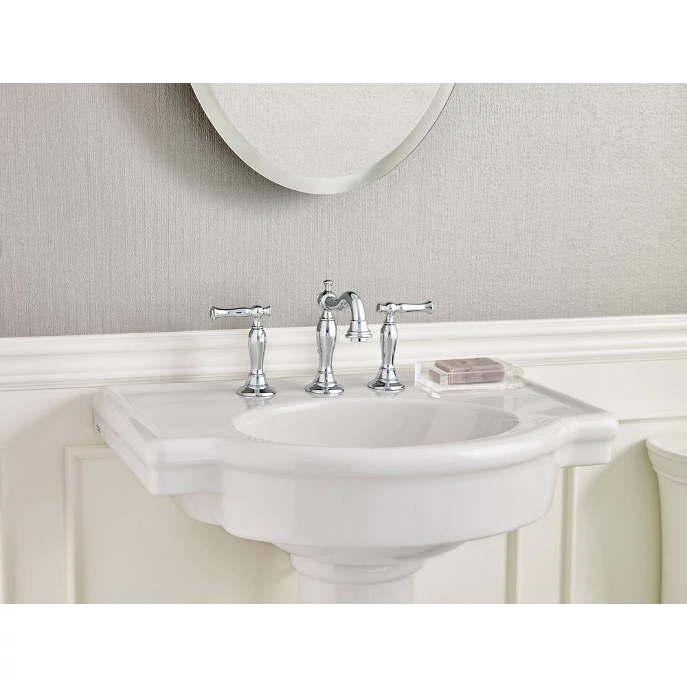 American Standard Retrospect Pedestal Sink, White