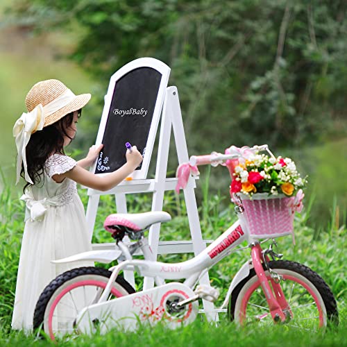 Royalbaby Princess Girls Kids Bike 12 14 16 18 20 Inch Children Bicycle with Basket for Age 3-12 Years