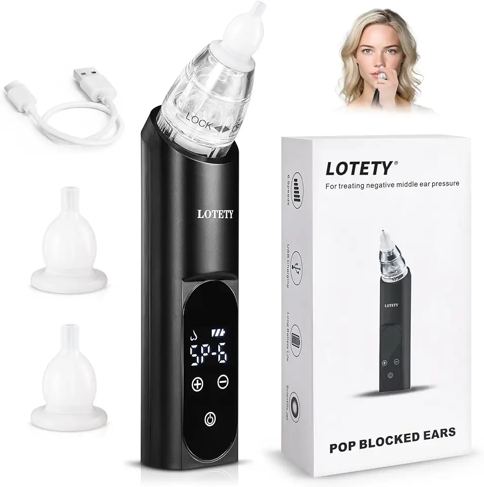 Eustachian Tube Unclogger - Ear Pressure Relief Device for Flying & Diving
