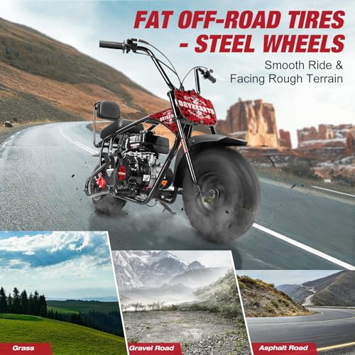 Oryxearth Mini Dirt Bike for Kids, 99CC 4-Stroke Kid Gas Powered Off-Road Pocket Pit Trail Motorcycle W/EPA Approved - Radiant Selections
