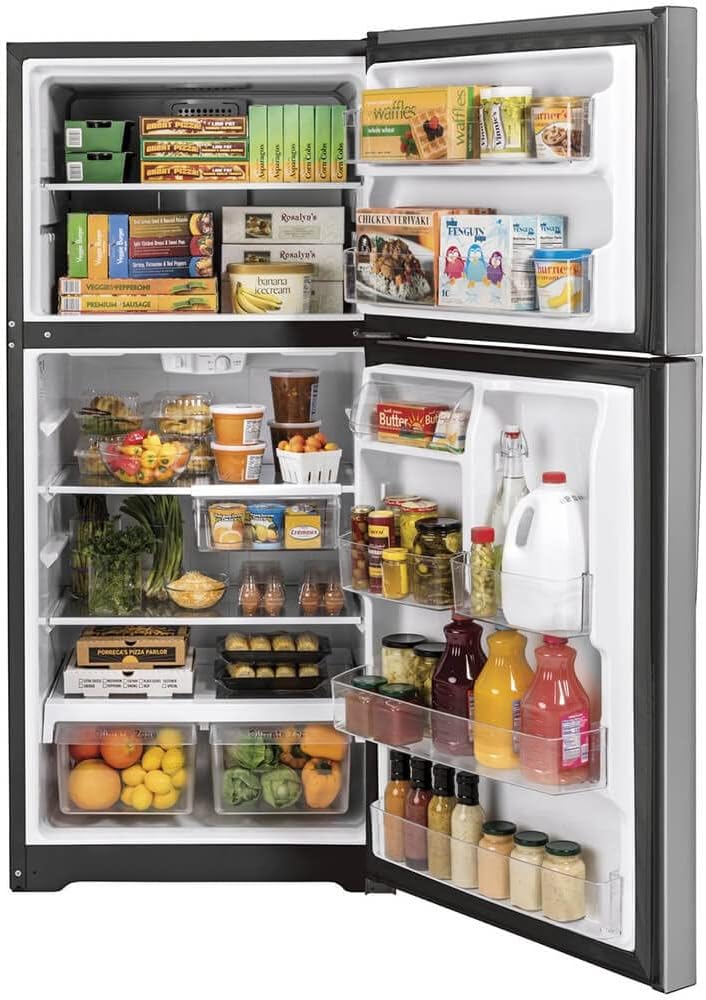 GE GTS19KYNRFS 19.2 Cu. Ft. Stainless Top-Freezer Refrigerator