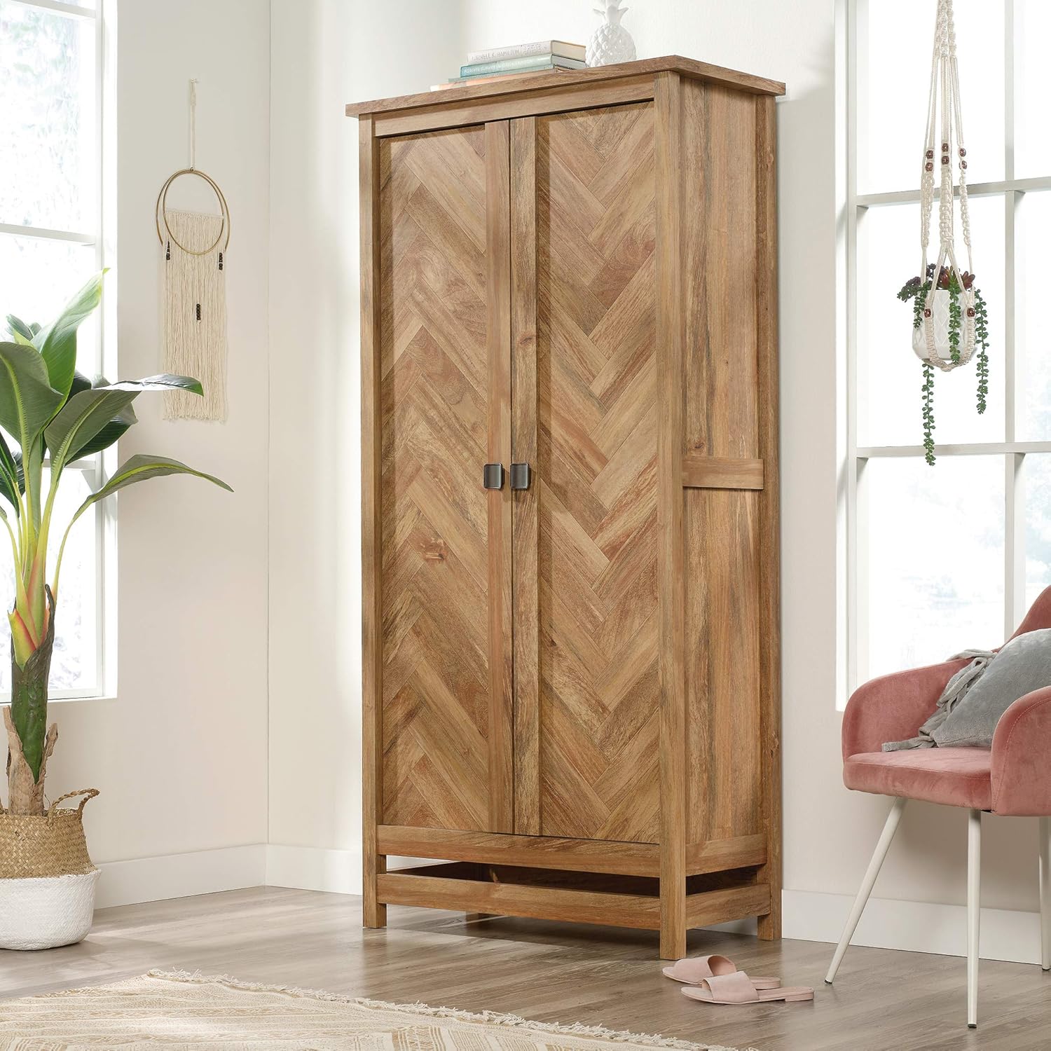 Sauder Cannery Bridge Storage Cabinet, Sindoori Mango finish
