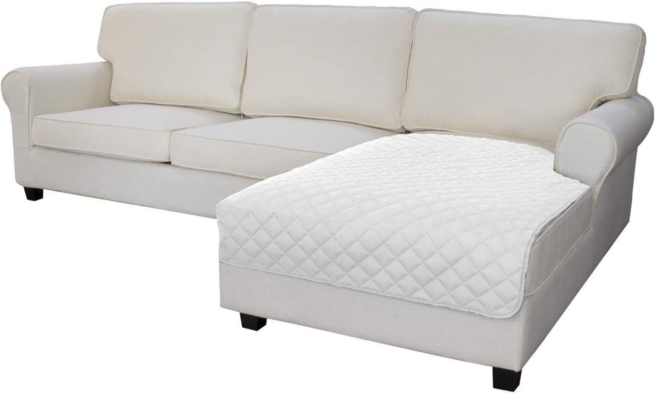 Easy-Going Sofa Slipcover L Shape Sofa Cover Sectional Couch Cover Chaise Lounge Slip Cover Reversible Sofa Cover Furniture Protector Cover for Pets