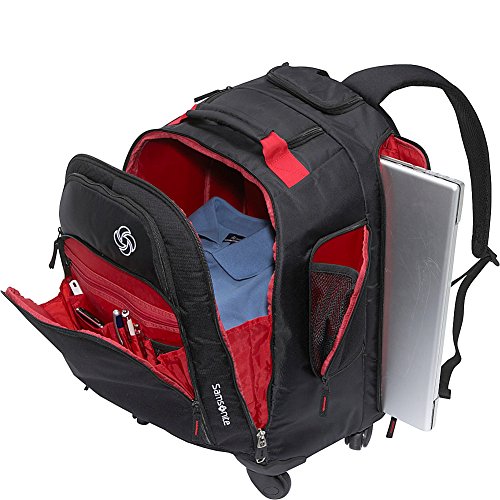 Samsonite MVS Rolling Backpack, Black, 19-Inch