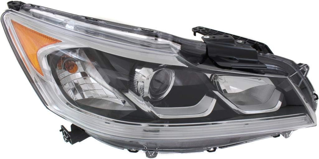 For Honda Accord Headlight 2016 2017 Passenger Side Bulbs Included DOT Certified HO2503168 | 33100-T2A-A61