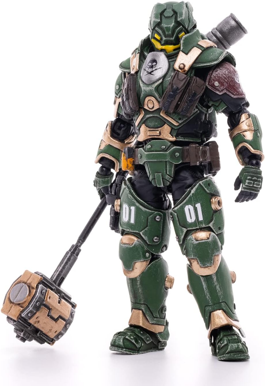 HiPlay JoyToy 1/18 Scale Science-Fiction Action Figures Full Set-Battle for The Stars Series-Saluk Flame Dragon Cavalry (Crimson)